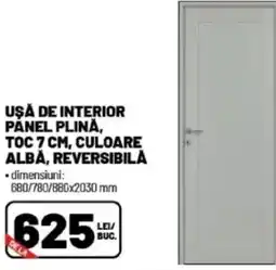 Ambient Ușă de interior pánel plină, toc, culoare albă, reversibilă Ofertă