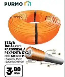 Ambient Teavă încălzire pardoseala pexpenta 17x2 colac 600 m Ofertă