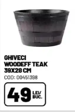 Ambient Ghiveci woodeff teak Ofertă