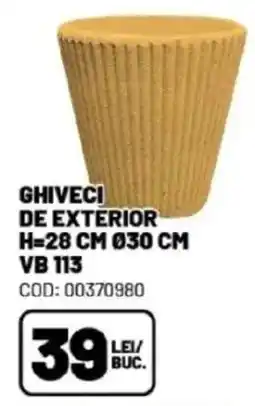 Ambient Ghiveci de exterior h=28 cm 030 cm VB 113 Ofertă