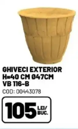 Ambient Ghiveci exterior h=40 cm 047cm vb 116-b Ofertă