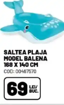 Ambient Saltea plaja model balena Ofertă
