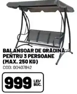 Ambient Balansoar de grădină pentru 3 persoane (max. 250 kg) Ofertă