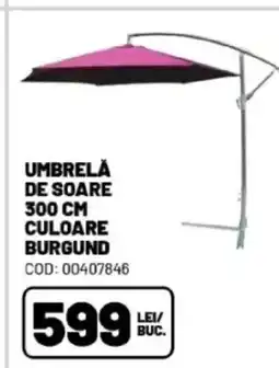 Ambient Umbrelă de soare culoare burgund Ofertă