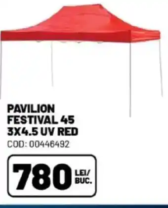 Ambient Pavilion festival 45 3x4.5 uv red Ofertă