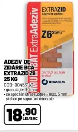 Ambient Adeziv de zidarie extrazid z6 Ofertă