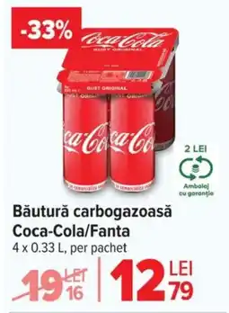 Carrefour Băutură carbogazoasă Coca-Cola/Fanta Ofertă