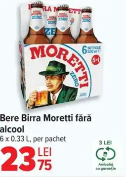 Carrefour Bere Birra Moretti fără alcool Ofertă
