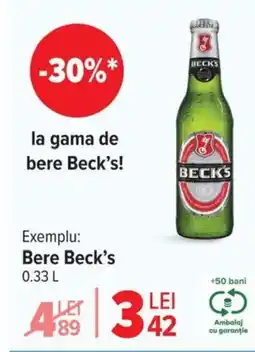 Carrefour Bere Beck's Ofertă