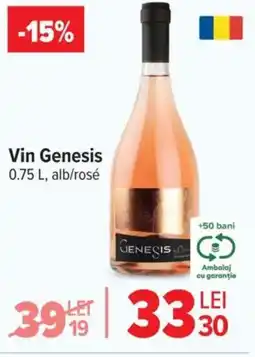Carrefour Vin Genesis, alb/rosé Ofertă