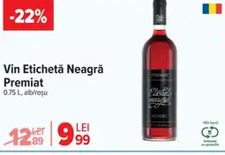 Carrefour Vin Etichetă Neagră Premiat Ofertă