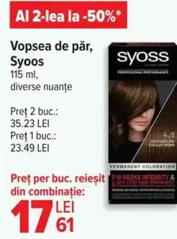 Carrefour Vopsea de păr, Syoos Ofertă