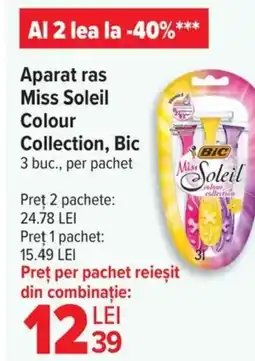 Carrefour Aparat ras Miss Soleil Colour Collection, Bic Ofertă