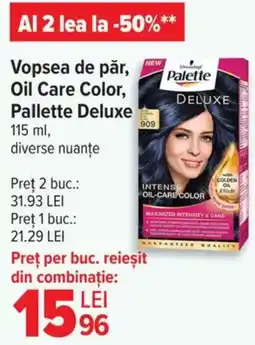 Vopsea de păr, Oil Care Color, Pallette Deluxe