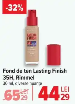 Carrefour Fond de ten Lasting Finish 35H, Rimmel Ofertă