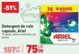 Carrefour Detergent de rufe capsule, Ariel Ofertă