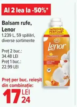 Carrefour Balsam rufe, Lenor Ofertă