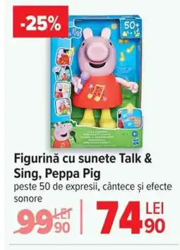 Carrefour Figurină cu sunete Talk & Sing, Peppa Pig Ofertă