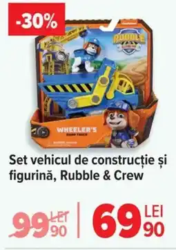 Carrefour Set vehicul de construcție și figurinǎ, Rubble & Crew Ofertă