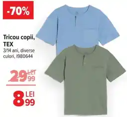 Carrefour Tricou copii, TEX Ofertă