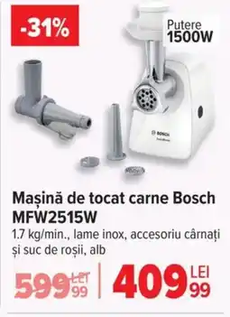 Carrefour Maşină de tocat carne Bosch MFW2515W Ofertă