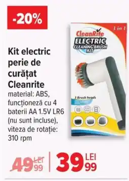 Carrefour Kit electric perie de curăţat Cleanrite Ofertă