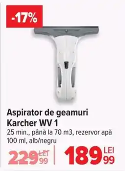 Carrefour Aspirator de geamuri Karcher WV 1 Ofertă
