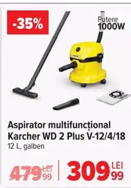 Carrefour Aspirator multifuncțional Karcher WD 2 Plus V-12/4/18 Ofertă