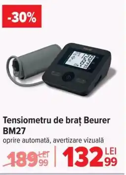 Carrefour Tensiometru de braţ Beurer BM27 Ofertă