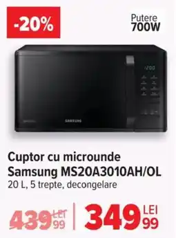Carrefour Cuptor cu microunde Samsung MS20A3010AH/OL Ofertă