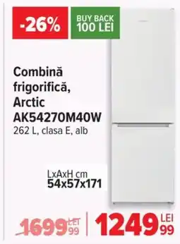 Carrefour Combinǎ frigorifică, Arctic AK54270M40W Ofertă