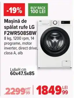 Carrefour Maşină de spălat rufe LG F2WR508SBW Ofertă