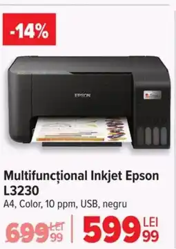Carrefour Multifuncțional Inkjet Epson L3230 Ofertă