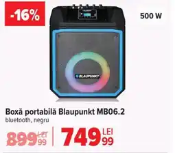 Carrefour Boxǎ portabilă Blaupunkt MB06.2 Ofertă