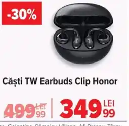 Carrefour Căşti TW Earbuds Clip Honor Ofertă