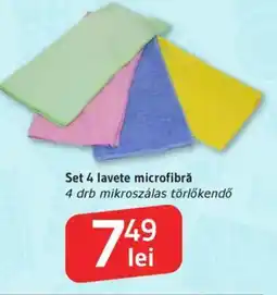 Supeco Set 4 lavete microfibră Ofertă