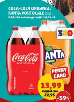 Penny Coca-cola original/ fanta portocale Ofertă