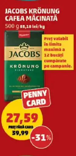 Penny Jacobs krönung cafea măcinată Ofertă