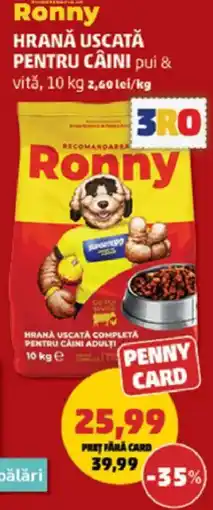 Penny Hrană uscată pentru câini pui & vită Ofertă