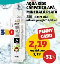 Penny Aqua kids carpatica apă minerală plată Ofertă