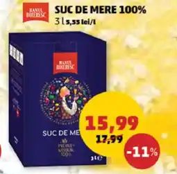Penny Suc de mere 100% Ofertă