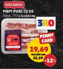 Penny Piept porc cu os Ofertă