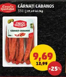 Penny Cârnaţi cabanos Ofertă
