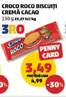 Penny Croco roco biscuiți cremă cacao Ofertă