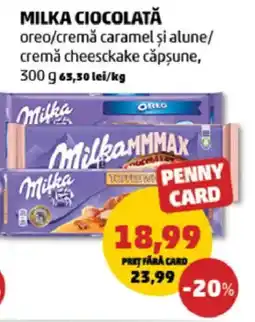 Penny MILKA Ciocolată Ofertă