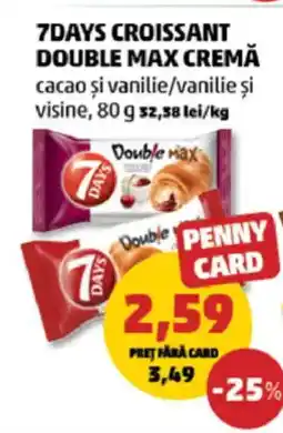 Penny 7DAYS Croissant double max cremă Ofertă