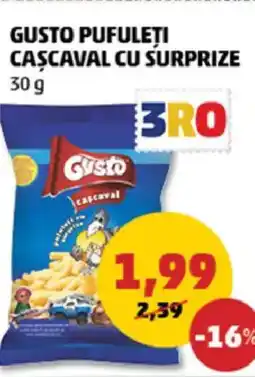 Penny Gusto pufuleți cascaval cu surprize Ofertă