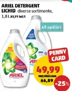 Penny ARIEL Detergent lichid Ofertă