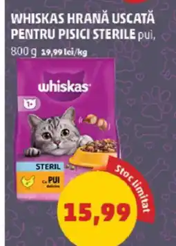Penny Whiskas Hrană uscată pentru pisici sterile Ofertă