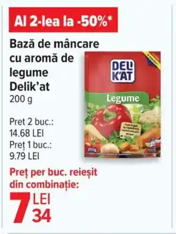 Bază de mâncare cu aromă de legume Delik'at